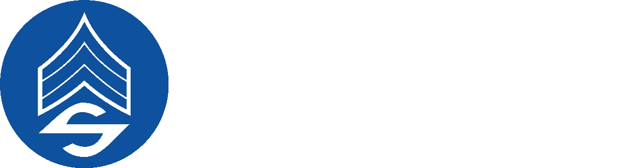 Sargents Personnel Agency Word Logo Sargent’s Personnel Agency logo with a blue emblem and bold white text.